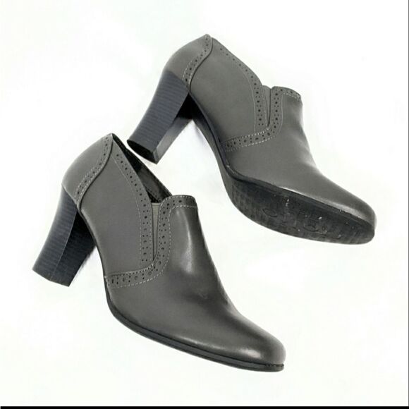 Rialto Nora Heeled Shoe Booties In Grey 8.5 - Picture 2 of 8
